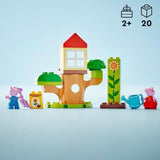 LEGO DUPLO 10431 Le Jardin et la Cabane dans l'Arbre de Peppa Pig - Jouet Créatif