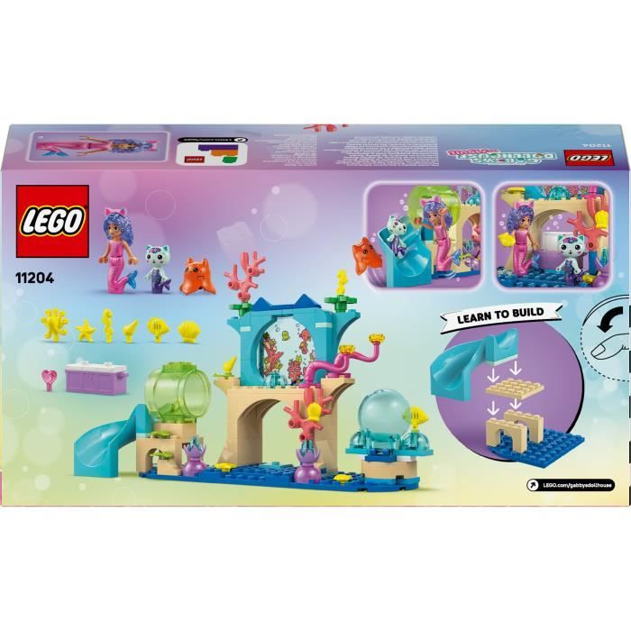 LEGO Gabby et la Maison Magique 11204 Les Aventures Aquatiques de Gabby-Sirene - Jeu 4 ans