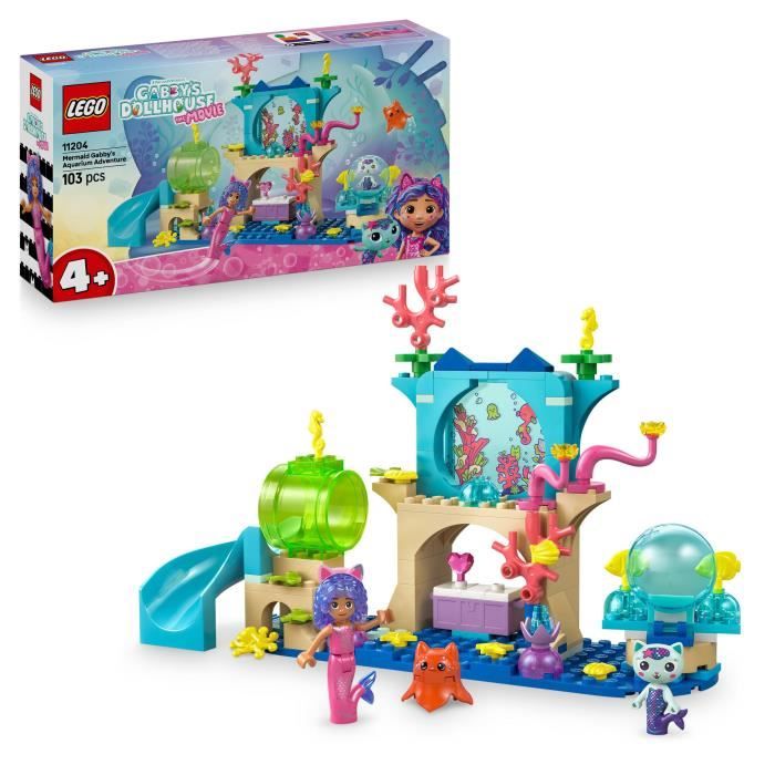 LEGO Gabby et la Maison Magique 11204 Les Aventures Aquatiques de Gabby-Sirene - Jeu 4 ans