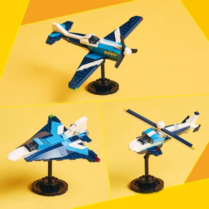 LEGO Creator 31160 3-en-1 Aéronef : l'avion de course - Jeu de construction des 7 ans
