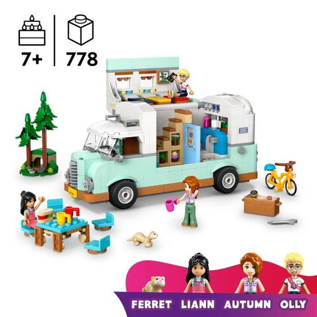 LEGO Friends 42663 Camping-car de l'amitié - Jouet de construction pour enfants des 7 ans