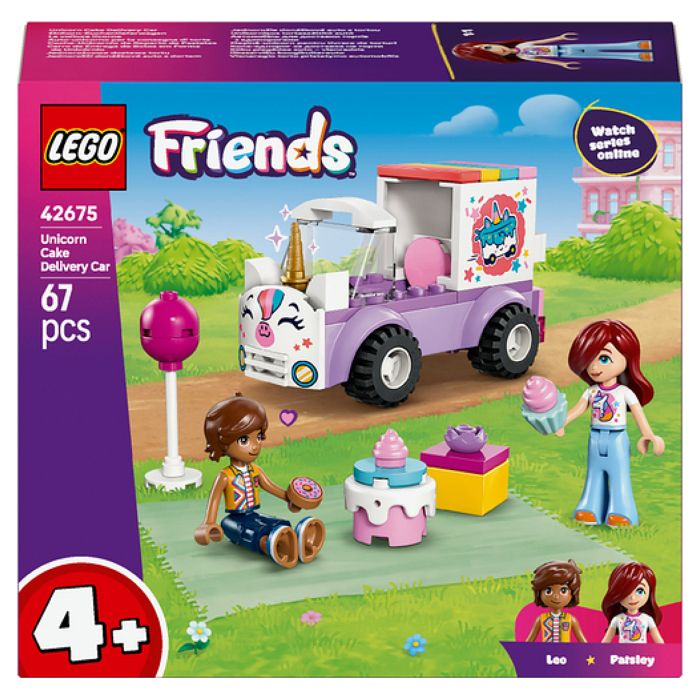 LEGO Friends 42675 La Voiture Licorne - Jouet des 4 ans - Motricité Fine - Idée de Cadeau
