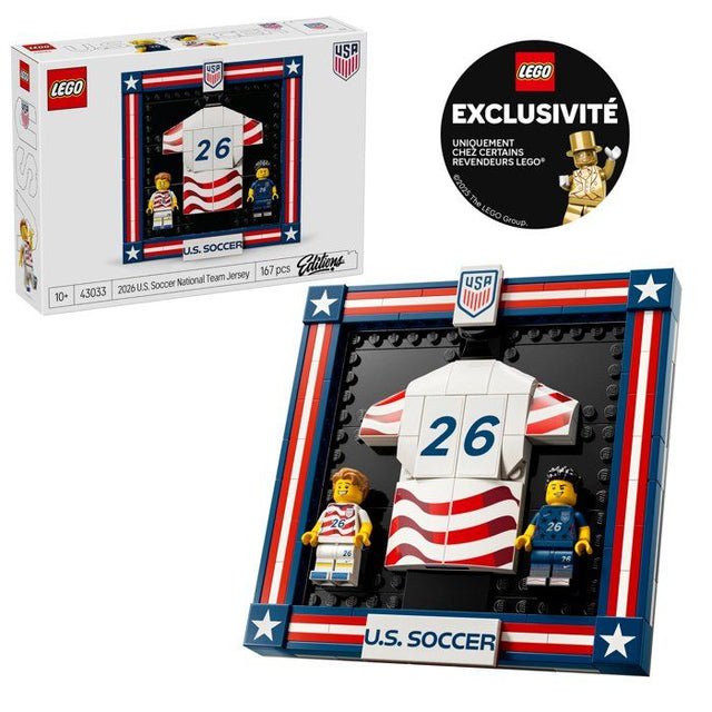 LEGO Editions 43033 Maillot 2026 de l'Équipe Nationale Américaine de Foot - Jouet 10 ans