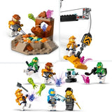 LEGO 60434 City La Station Spatiale et la Base de Lancement de Fusées, Jouet sur L'Espace, avec Robot et 6 Minifigurines