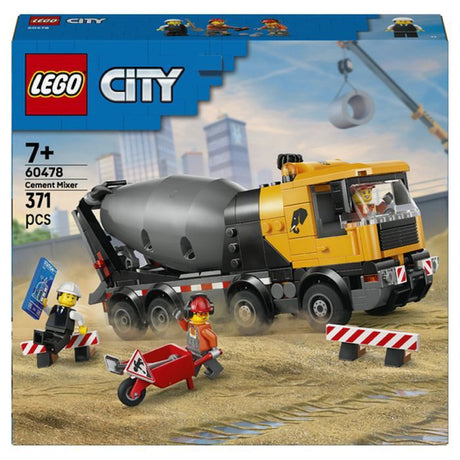 LEGO City  60478 La Bétonniere - Jouet des 7 ans sur le Theme du Chantier - Jeu Éducatif