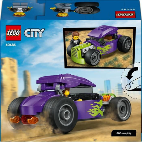 LEGO City 60485 Le Hot Rod - Jouet Voiture de Course - Motricité Fine - Cadeau des 5 ans