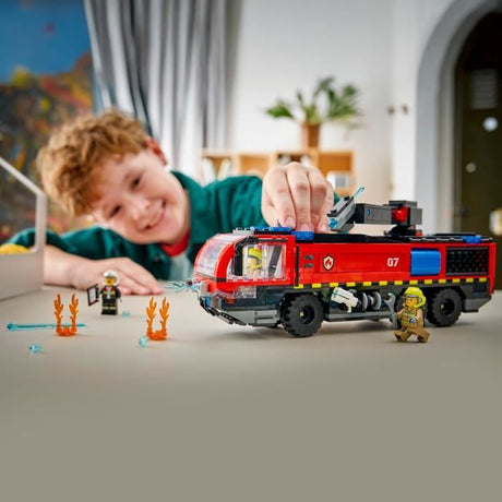 LEGO City 60499 Le Camion de Pompiers de l'Aéroport - Jouet de Construction des 7 ans