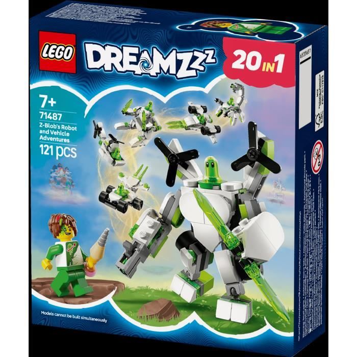 LEGO DREAMZzz 71487 Aventures de Z-Blob : robots et véhicules - Jeu de rôle 20-en-1