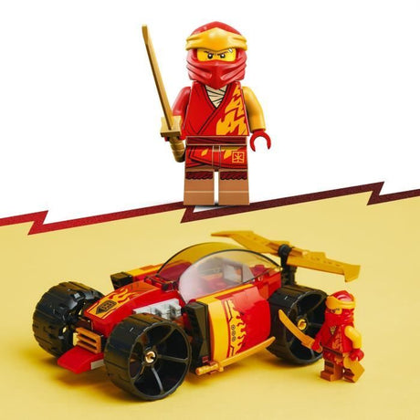 LEGO NINJAGO 71780 La Voiture de Course Ninja de Kai – Évolution, Jouet Voiture, 2-en-1