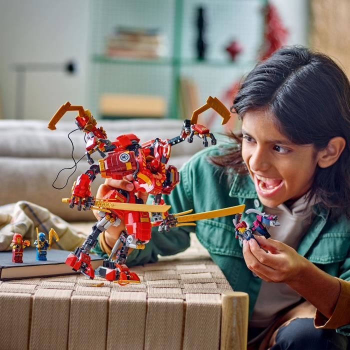LEGO NINJAGO 71812 Le Robot Grimpeur Ninja de Kai, Set de Jeu d'Aventure pour Enfants