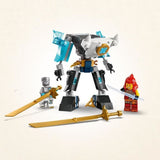 LEGO NINJAGO 71827 La super armure robot de Zane - Jeu de rôle Ninja pour garçon des 6 ans