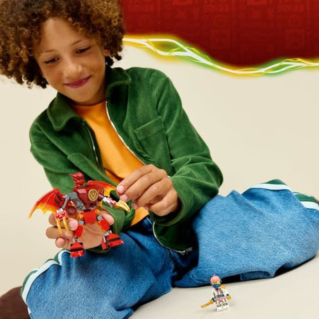 LEGO NINJAGO 71851 Pack de Combat : le Robot Dragon de Kai - Jouet de Construction 6 ans