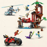 LEGO NINJAGO 71857 La Cabane et les Véhicules des Ninjas - Jeu de Construction des 7 ans
