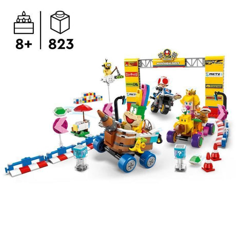 LEGO Super Mario 72036 Mario Kart – Bébé Peach et ensemble de grand prix - Jouet moto