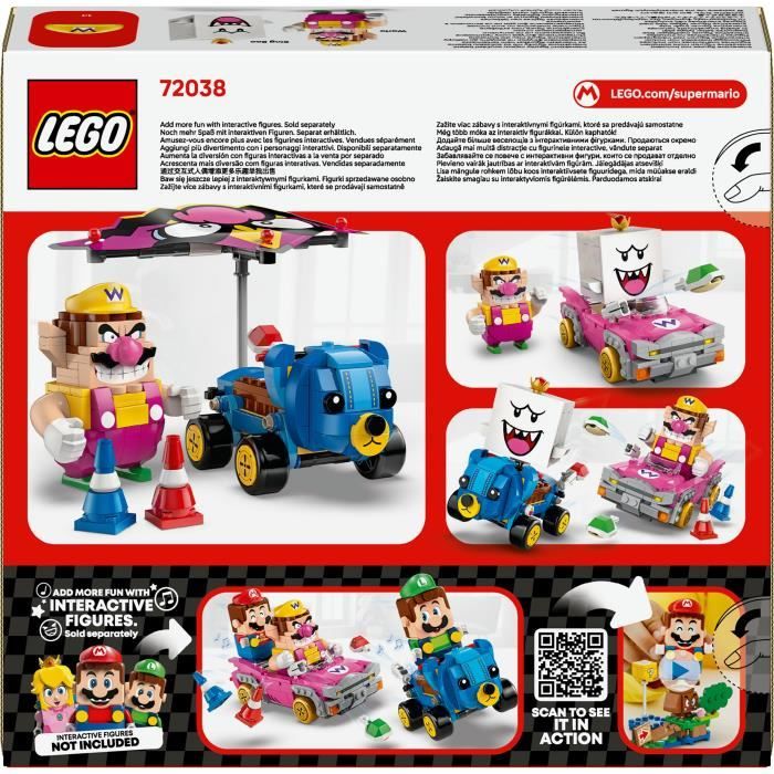 LEGO Super Mario 72038 Mario Kart – Wario et Roi Boo - Jeu de Construction des 8 ans