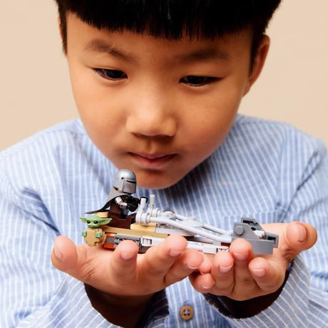 LEGO Star Wars 75436 Le Speeder Bike du Mandalorien et Grogu - Jouet 6 ans - Idée Cadeau