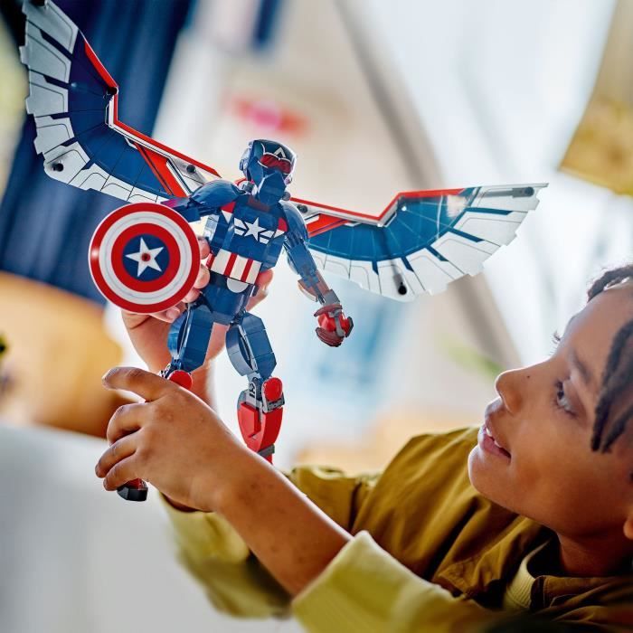 LEGO Marvel 76296 Figurine du nouveau Captain America a construire - Jeu de rôle des 8 ans