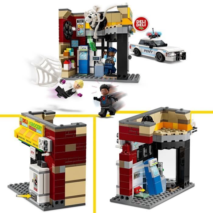 LEGO Marvel 76311 Spider-Verse : Miles Morales contre La Tache - Jeu pour garçon des 9 ans