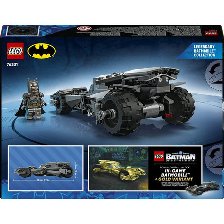 LEGO DC Batman 76331 La Batmobile de Batman v Superman - Jeu de Construction des 9 ans
