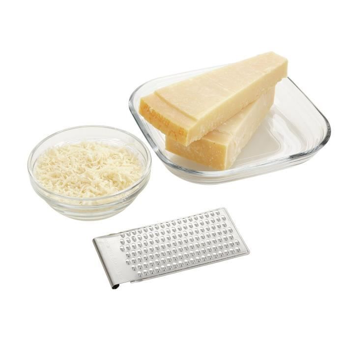 Râpe universelle Leifheit ComfortLine 23170 - râpe a légumes avec 5 grilles interchangeables - mandoline cuisine en acier inox