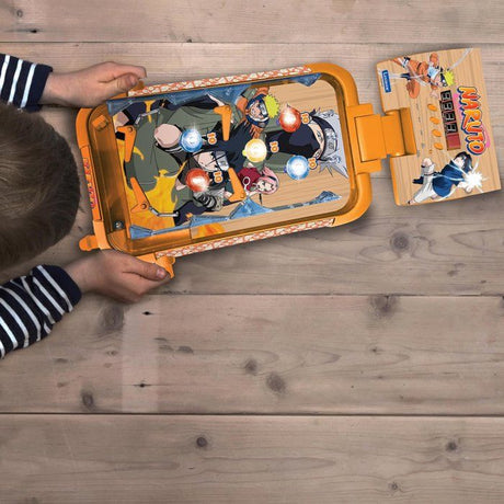 Flipper Électronique de Table, Lexibook, Naruto, Jeu d'action et réflexe, Enfant et Famille, écran LCD, Effets Lumineux et sonores