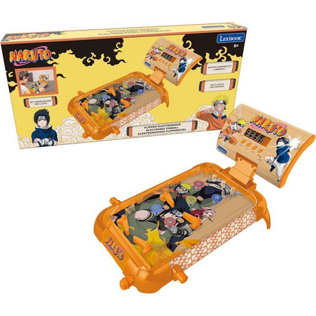 Flipper Électronique de Table, Lexibook, Naruto, Jeu d'action et réflexe, Enfant et Famille, écran LCD, Effets Lumineux et sonores