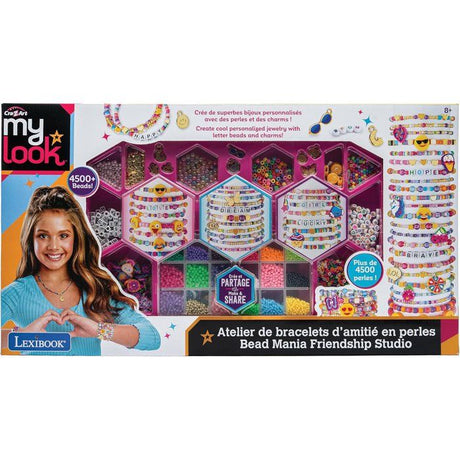 LEXIBOOK CRAZART - Atelier de bracelets d'amitié a perles - 18 couleurs