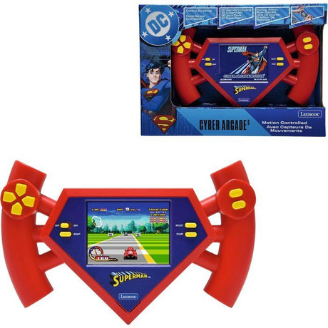 Superman Cyber Arcade Motion  Console Portable avec contrôle gestuel, écran LCD couleur 2.8'' et 50 jeux inclus