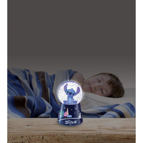 Enceinte Bluetooth - Lexibook - Disney Stitch - Boule a Neige Stitch - Bleu - Rechargeable USB-C - Design décoratif