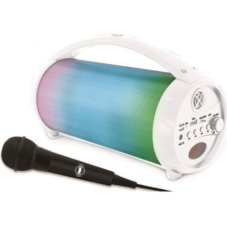 FLASHBOOM Enceinte Bluetooth portable entierement lumineuse avec micro filaire détachable iParty - LEXIBOOK