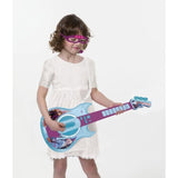 Lexibook - Reine des Neiges - Guitare électronique lumineuse - Lunettes avec microphone - Mélodies - 2 modes de jeu - Prise  MP3