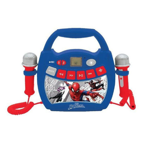 Enceinte Bluetooth Spider-Man - LEXIBOOK - Effets Lumineux, Micros, Karaoké et Enregistrement