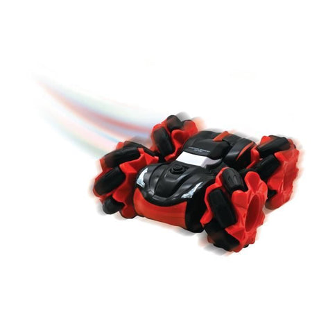 LEXIBOOK - CROSSLANDER SLIDE - Voiture télécommandée tout-terrain avec double face rotation a 360° et effet lumineux