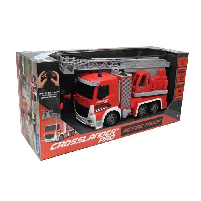Camion de pompiers télécommandé LEXIBOOK CROSSLANDER PRO avec effets sonores et lumineux