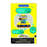 LEXIBOOK - Réveil veilleuse Les Minions - Sons et mélodies, écran LCD rétro-éclairé et lumineux - Jaune