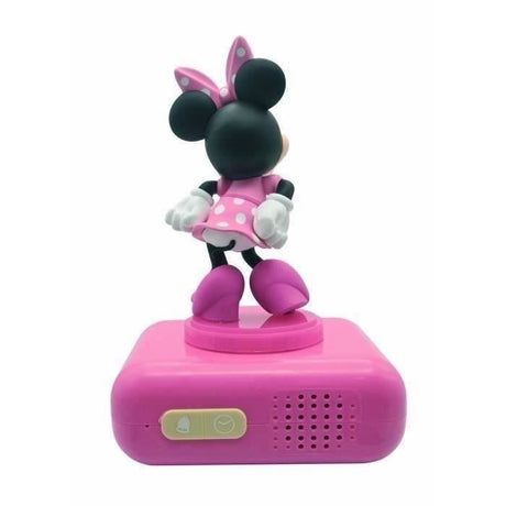 LEXIBOOK - Réveil veilleuse Minnie - Sons et mélodies, écran LCD rétro-éclairé et lumineux - Rose, Noir