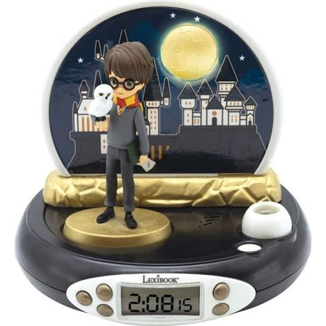 Lexibook - Harry Potter - Réveil Projecteur -  Veilleuse et Projection de l'heure au Plafond -  Effets sonores - Piles