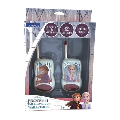 Lexibook, La reine des neiges, Talkies-Walkies 200m, Jeu de Communication pour Enfant, 2 canaux de Communication, Piles
