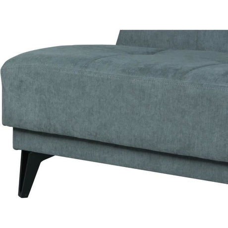 Banquette convertible 3 places - LIMRA - Tissu menthe- 2 coussins - 190 x 87 x 87 cm