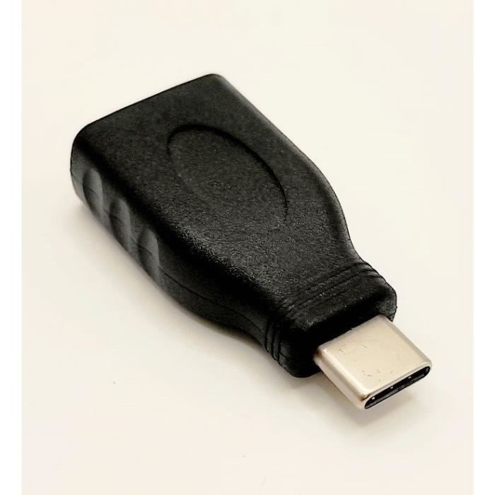Adaptateur monobloc USB-C mâle / A 3.0 femelle - LINEAIRE - AD331