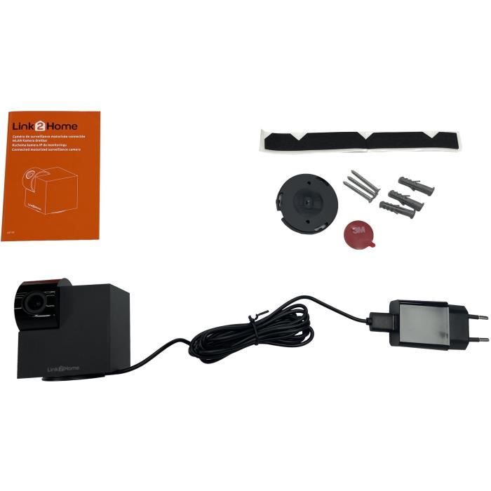 Caméra Wi-Fi - LINK2HOME - Motorisée, HD 1080P, vision nocturne, IP65