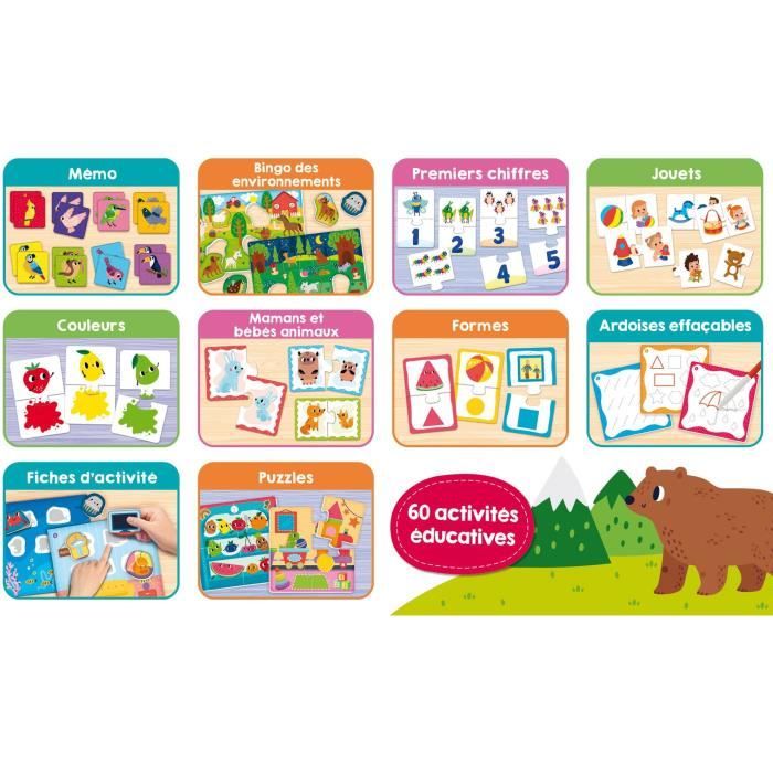 Jeu éducatif - LISCIANI - Carotina Baby - 60 activités - Mémoire et logique - Découverte des bases - Des 2 ans