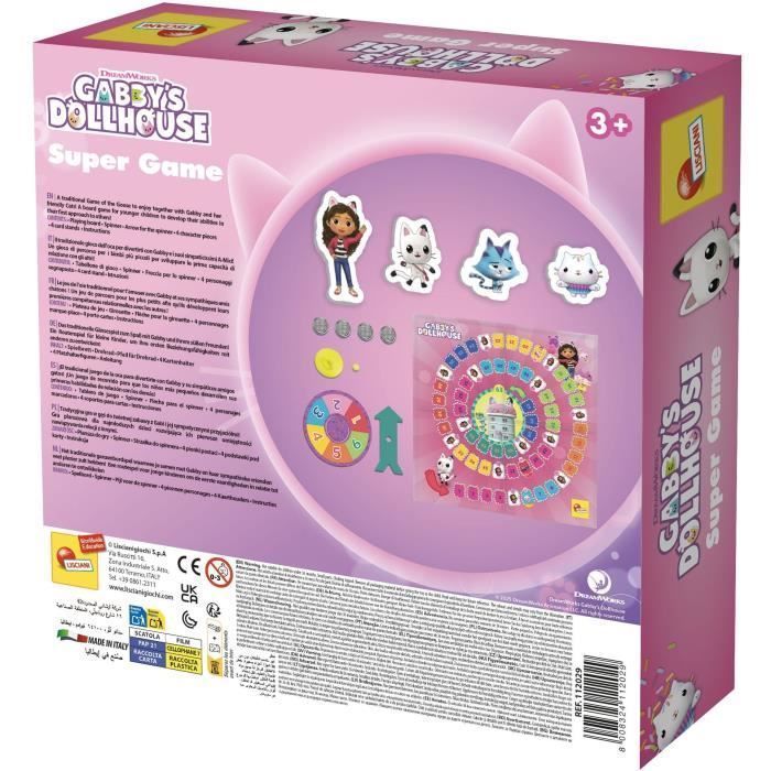 Jeu de l'oie - Jeu de société - LISCIANIGIOCHI - Gabby et la maison magique - Des 3 ans