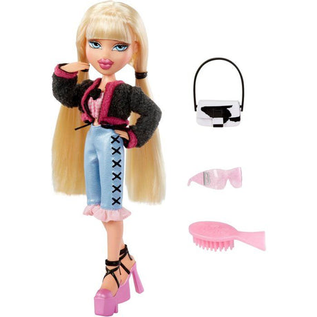 Bratz Goin' Out Poupée - Cloé - 1 Poupée Mannequin a Collectionner - Une Tenue, Un Sac a Main, Une Paire de Lunettes Soleil - 6 ans
