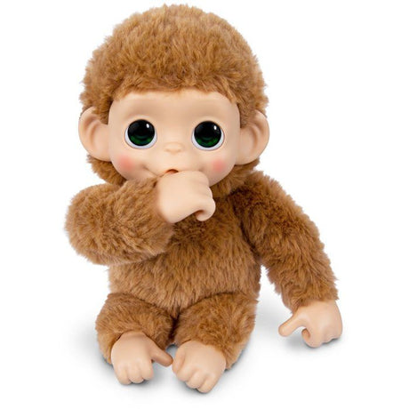 Peluche - LITTLE LIVE PETS - Mon bébé singe mini - Caramel - Des 4 ans
