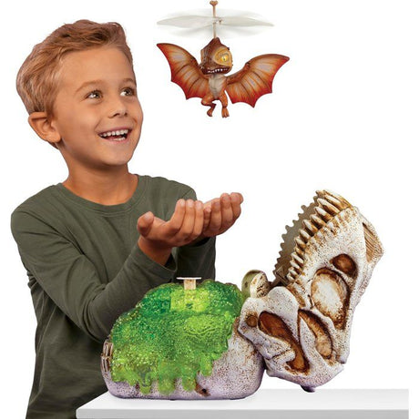 MGA Entertainment - GrossMos flying dino rouge - Jouets dinosaures interactifs mixte - 3modeles - Des 6 ans