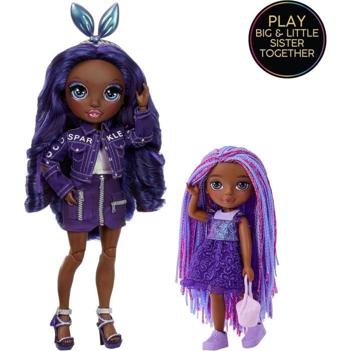 Rainbow High Littles - Poupée 15cm + animal de compagnie - Violet Foncé - Des 4ans