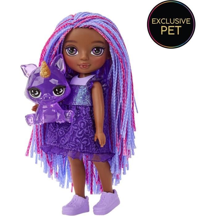 Rainbow High Littles - Poupée 15cm + animal de compagnie - Violet Foncé - Des 4ans