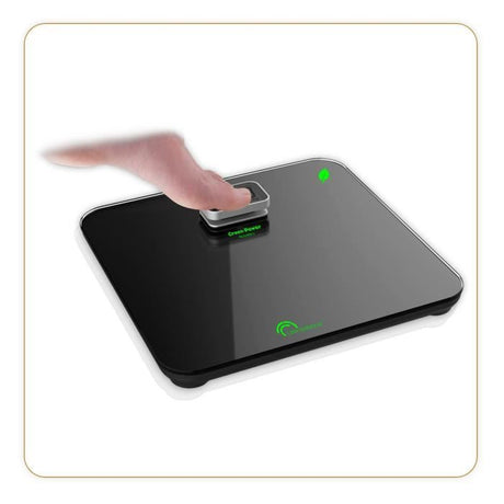 LITTLE BALANCE 8276 Kinetic Premium, Pčse-personne sans pile, Rechargeable par son bouton Little Balance, 180 kg / 100 g, Noir