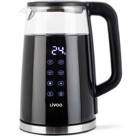Bouilloire digitale - LIVOO - DOD198 - 2200 W - 1,7 L - Verre transparent